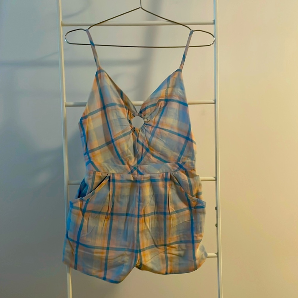 Summertime backless romper